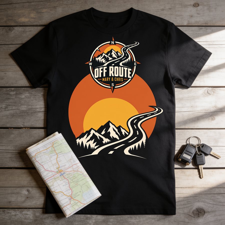 Black Off Route heavyweight t-shirt
